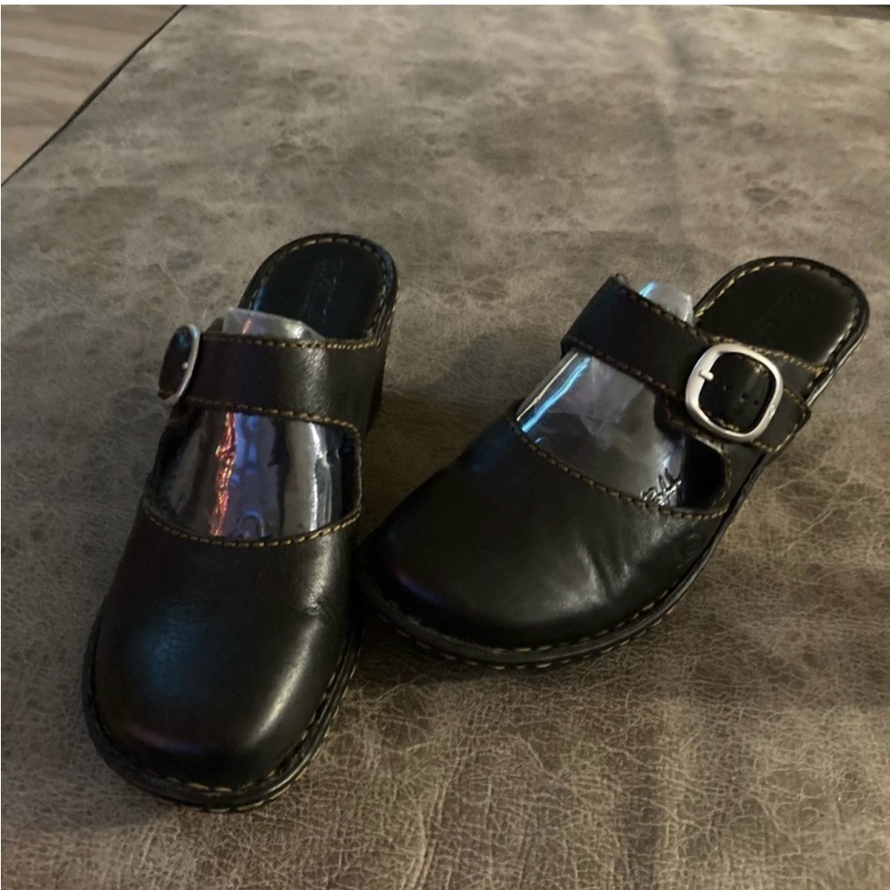 Born Brown Leather Mule
